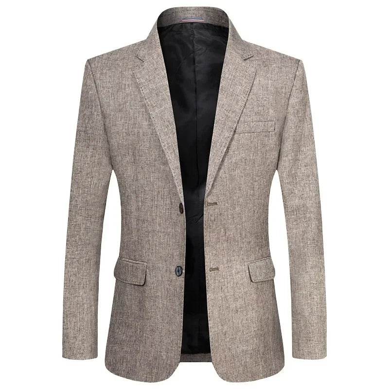 Spring Summer Men's Slim Fit Blazer - Smart Casual Business Jacket - Buy Center US