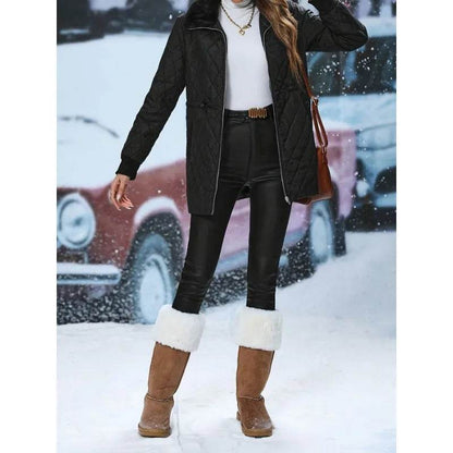 Women's Lightweight Stand Collar Jacket - Padded for Fall & Winter - Buy Center US