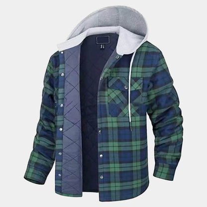 Men's Thickened Cotton Jacket - Casual Autumn Winter Hooded Coat - Buy Center US