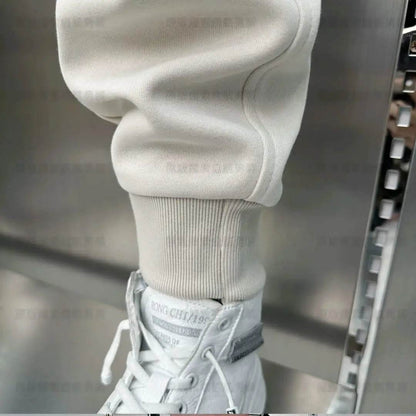 Autumn Winter Men's Tracksuit - Casual Wide Pants with Pockets - Buy Center US