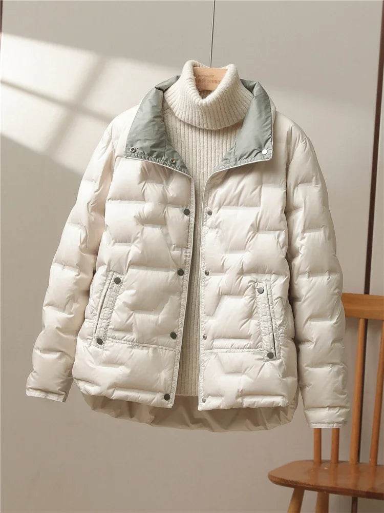 2024 Women’s Casual Hooded White Duck Down Coat - Autumn Winter Fashion - Buy Center US