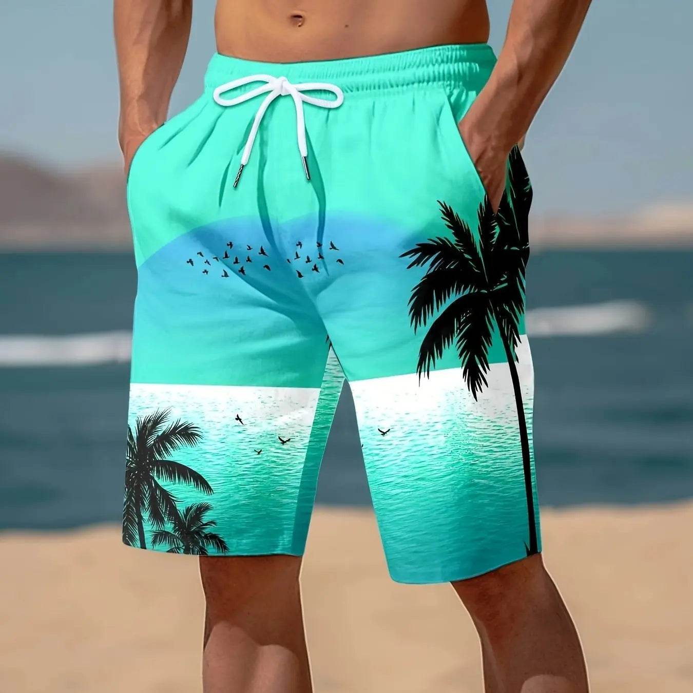 Colorful Summer Hawaiian Beach Shorts - Casual Surfing Trunks for All - Buy Center US