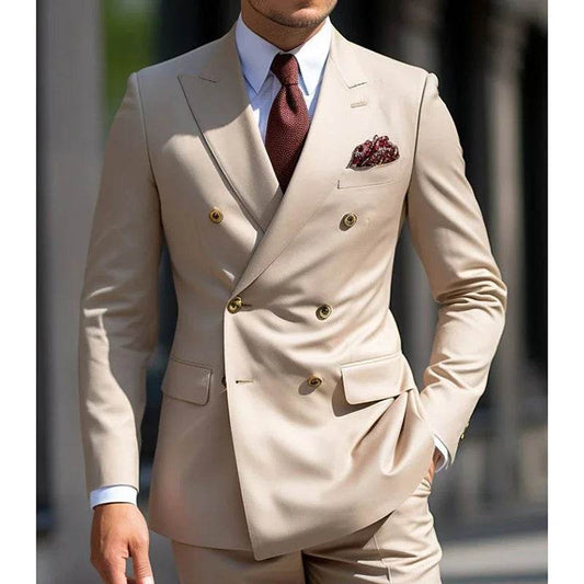 2024 Luxury Men's Double Breasted Suit - Elegant Blazer & Pants Set - Buy Center US