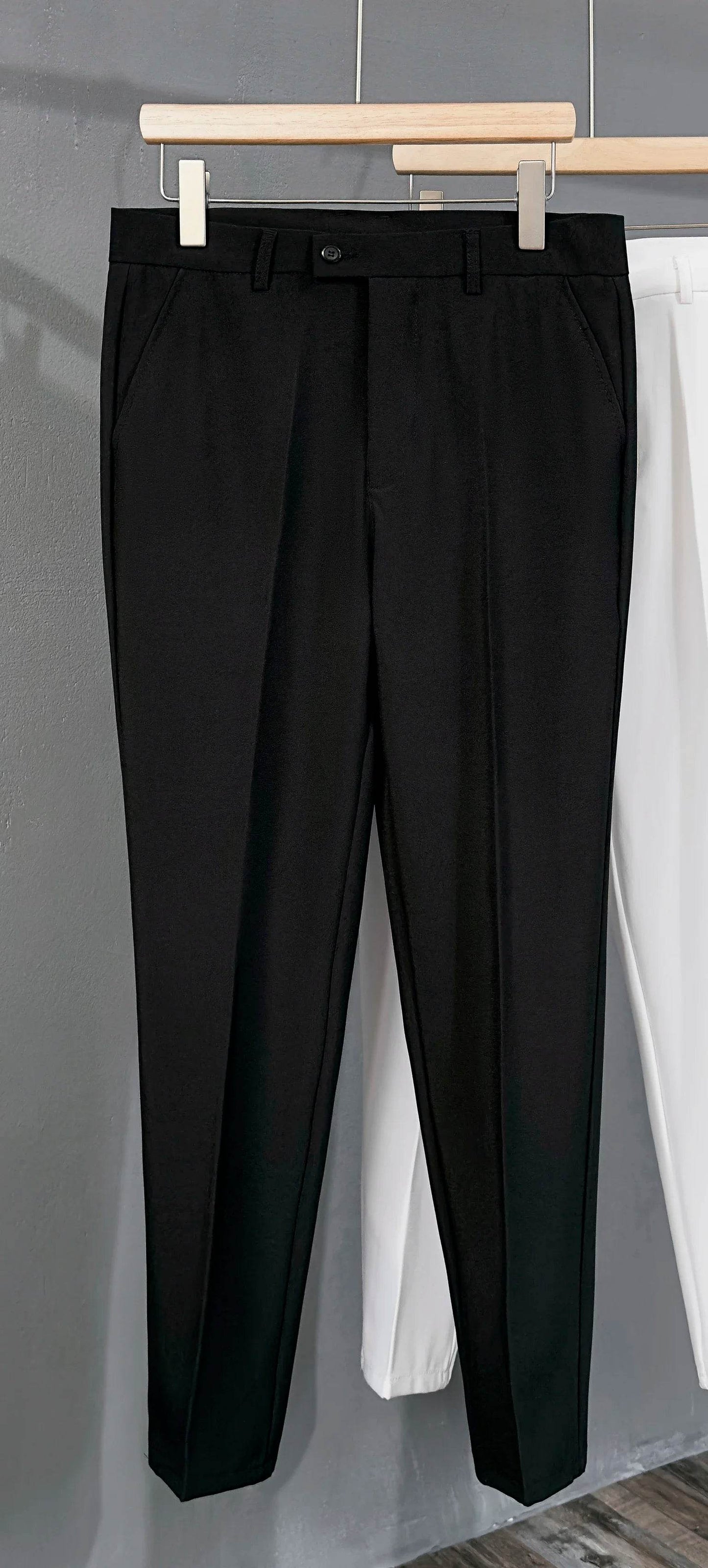 Men's Slim Fit Suit Pants - 5 Colors, Classic Business Trousers - Buy Center US