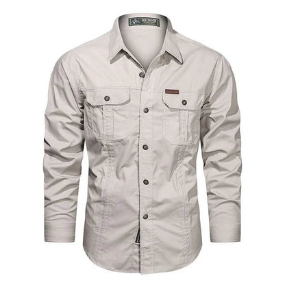 Men's Long Sleeve Casual Cotton Overshirt - Quality Spring Shirts 5XL - Buy Center US
