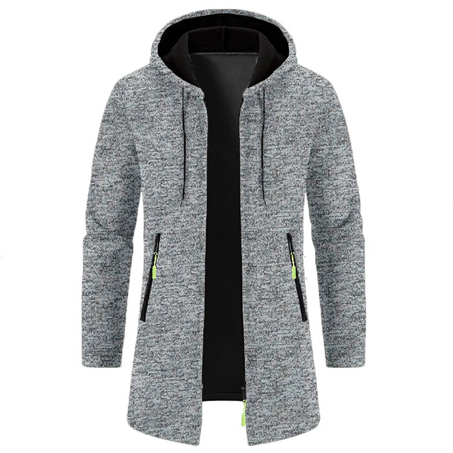 WHooHoo Men's Thin Fleece Jacket - Hooded, Casual Autumn Outerwear - Buy Center US