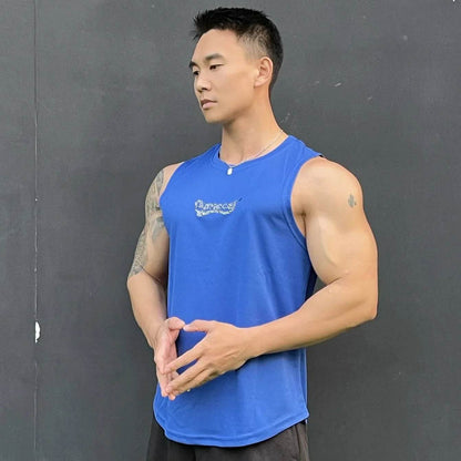 RUASPV Men's Summer Gym Vest - Sleeveless Quick-Drying Fitness Tank Top - Buy Center US
