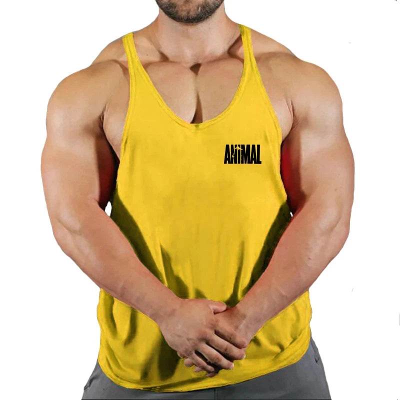 Men’s Fitness Stringer Vest - Casual Muscle Tank Top for Bodybuilding - Buy Center US