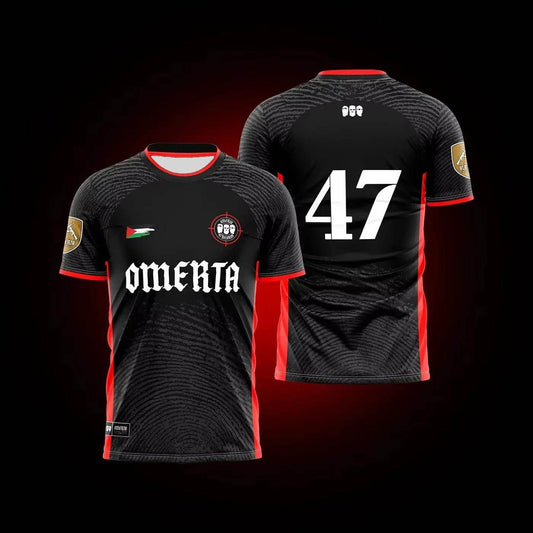 Men's Casual Black Omerta 47 T-Shirt - Breathable, Quick Dry Design - Buy Center US