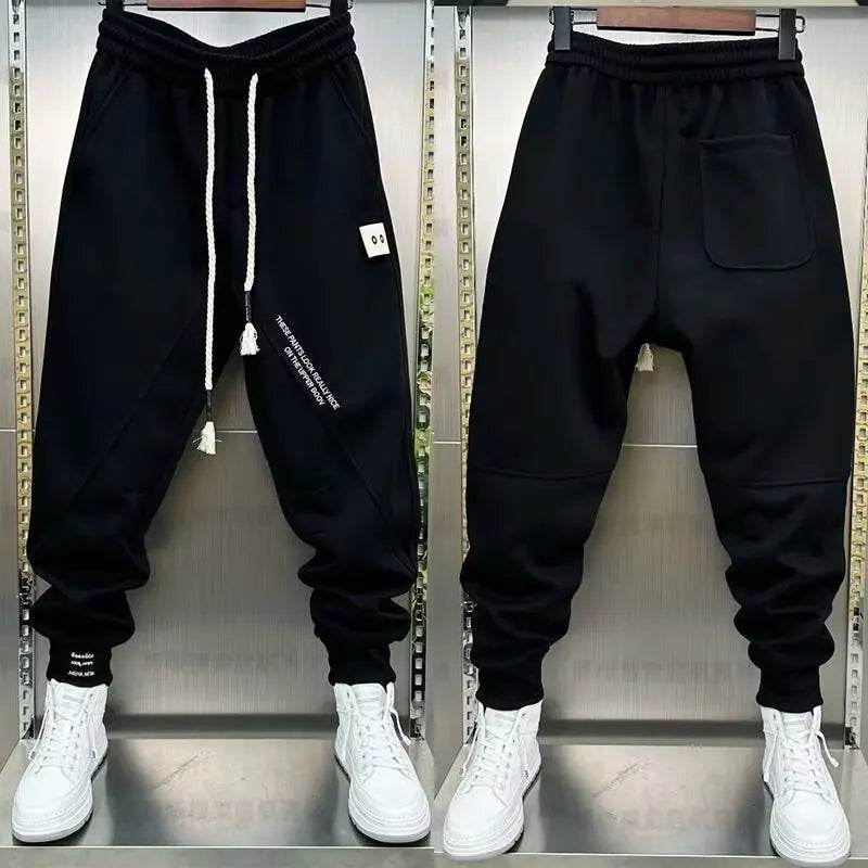 Autumn Winter Men's Tracksuit - Casual Wide Pants with Pockets - Buy Center US