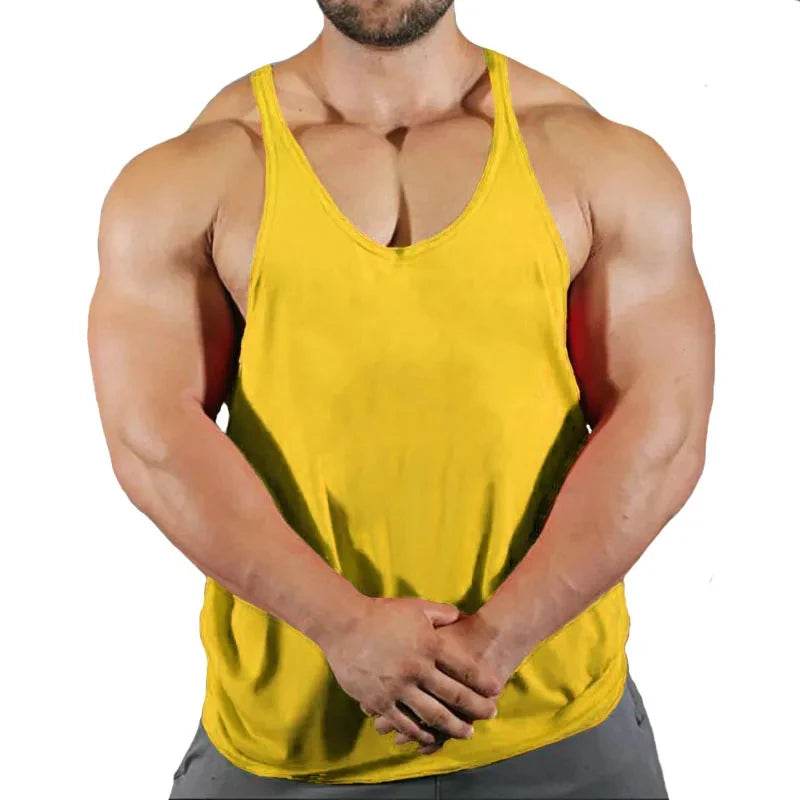 Men's Gym Singlet Tank Top - Stylish Cotton Bodybuilding Shirt - Buy Center US