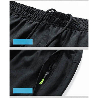Simplicity Summer Ice Silk Pants & Polo Set - Casual Men's Drawstring - Buy Center US