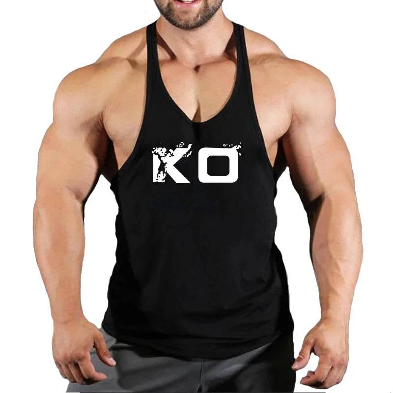 Men's Fitness Stringer Singlet Gym Shirt - V-Neck Sportswear Tank Top - Buy Center US