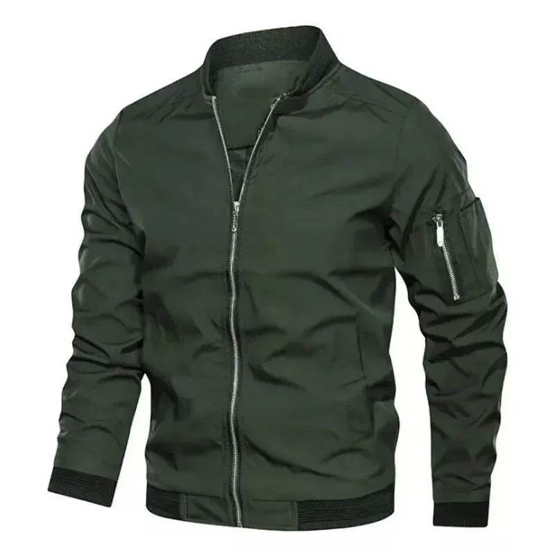 Men's Casual Zipper Jacket - Lightweight Windproof Cycling Coat - Buy Center US