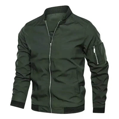 Men's Casual Zipper Jacket - Lightweight Windproof Cycling Coat - Buy Center US