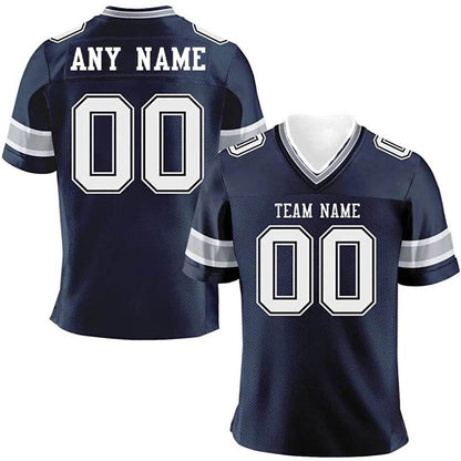 Personalized Rugby T-Shirt - Custom Team Name & Number - Men's V-Neck - Buy Center US