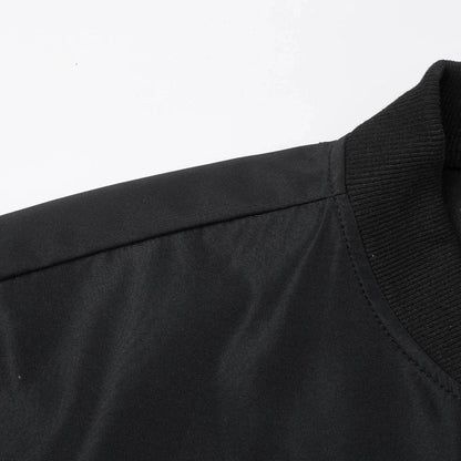 Men's Casual Thin Baseball Collar Jacket - Solid Color, Loose Fit for Spring - Buy Center US