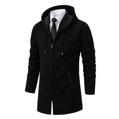 ENWEIGE Men's Hooded Fleece Cardigan - Casual Winter Jacket, Thick Knit - Buy Center US