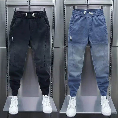 Luxury Men's Loose Fit Denim Jeans - Casual Streetwear for Spring - Buy Center US