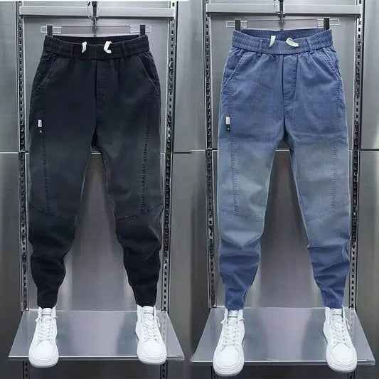 Luxury Men's Casual Loose Fit Denim Jeans - Spring & Autumn Streetwear - Buy Center US