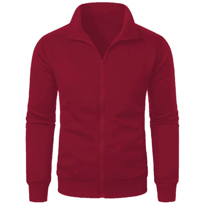 MRMT Men's Stand-Up Collar Jacket - Casual Hoodless Zipper Coat - Buy Center US
