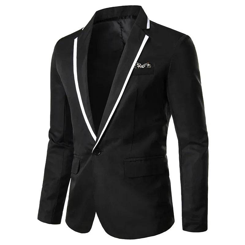 2023 Slims Men's Western Blazer - Stylish Solid Color for Casual Wear - Buy Center US