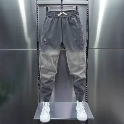 Luxury Men's Casual Loose Fit Denim Jeans - Spring & Autumn Streetwear - Buy Center US