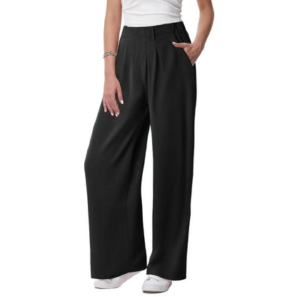 ZOMAXIUJEE Women's Solid Color Palazzo Pants - Casual & Comfortable - Buy Center US