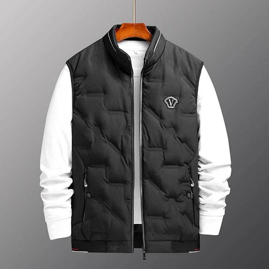 Casual Men’s Thermal Zipper Vest - Windproof Duck Down Jacket - Buy Center US