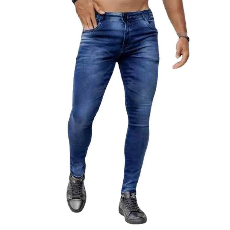 WQAFVG High-Waisted Skinny Jeans for Men - Stretch Slim Fit Trousers - Buy Center US