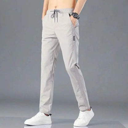Men's Ice Silk Cargo Pants - Lightweight Summer Sweatpants for Casual Style - Buy Center US