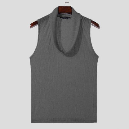 INCERUN Men’s Solid Color Sleeveless Tank Tops - Summer Streetwear S-5XL - Buy Center US