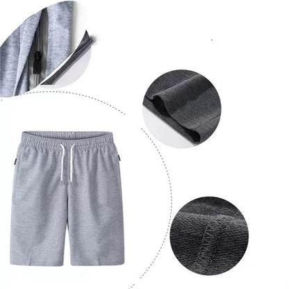 Men's Solid Drawstring Beach Shorts - Casual Lightweight Summer Trousers - Buy Center US