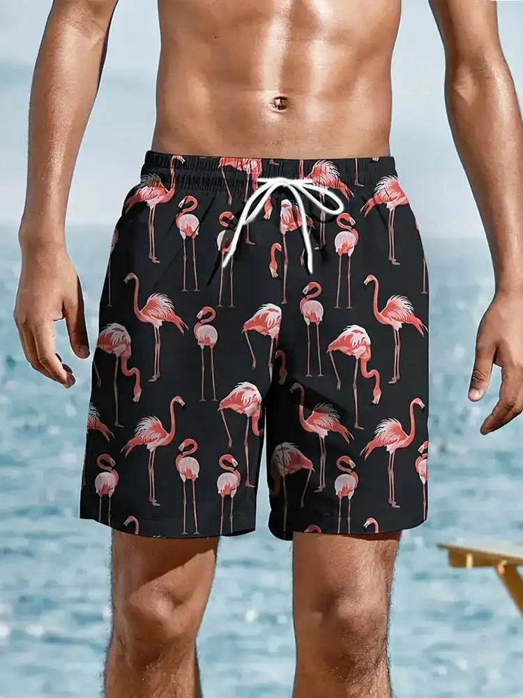 2024 Men's Hawaiian Board Shorts - Casual Swim Trunks with Drawstring - Buy Center US