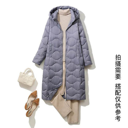 Women’s Lightweight Hooded Down Jacket - Stylish & Warm for Winter - Buy Center US