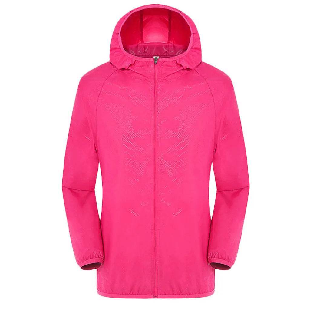 Waterproof Camping Rain Jacket - Men's & Women's Quick Dry Windbreaker - Buy Center US