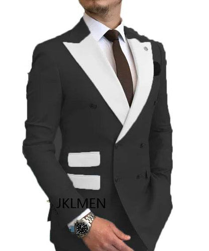 Elegant Light Blue Smoking Jacket & Pants Set for Men - Gold Buttons Tuxedo - Buy Center US