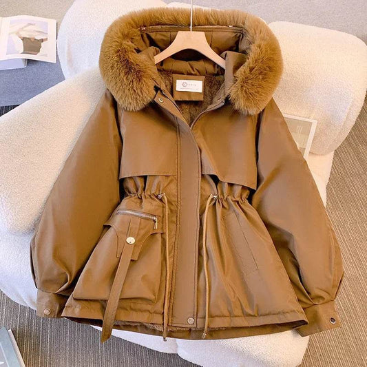 2024 Women's Warm Hooded Down Jacket - Casual Puffer Parka - Buy Center US