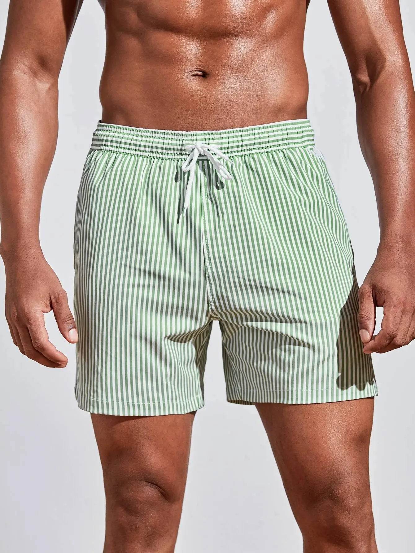 Summer Men's Sports Shorts - 3D Line Splicing, Breathable Polyester - Buy Center US