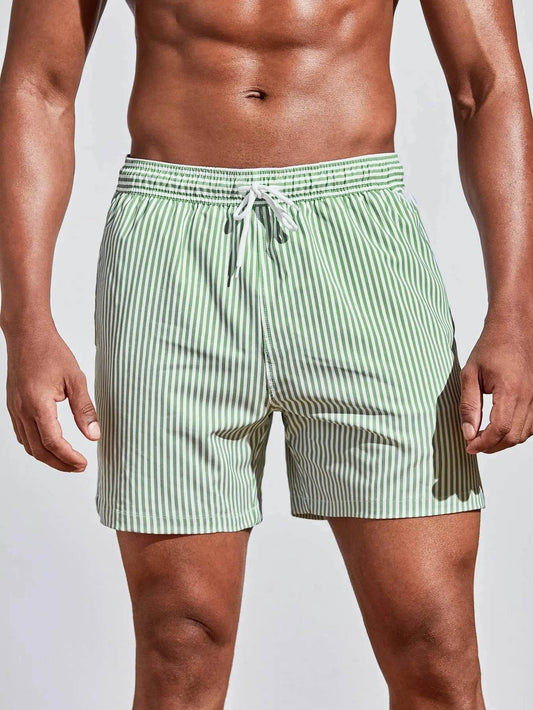 Summer Men's Sports Shorts - 3D Line Splicing, Breathable Polyester - Buy Center US