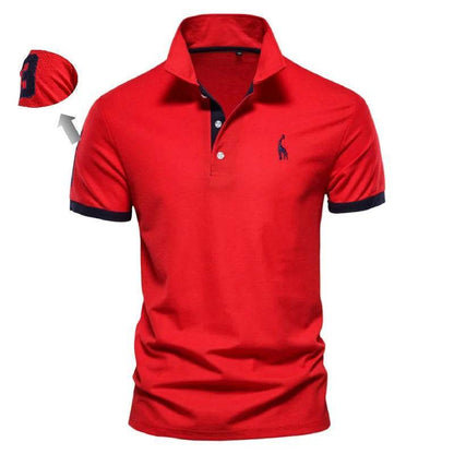 AIOPESON Men's Slim Fit Polo Shirt - Casual Solid Color for Summer - Buy Center US