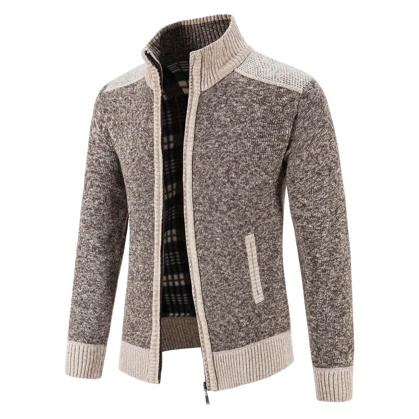 ENWEIGE Men's Fleece Sweater Coat - Warm Knit Zip Windbreaker Jacket - Buy Center US