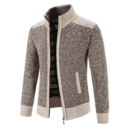 ENWEIGE Men's Fleece Sweater Coat - Warm Knit Zip Windbreaker Jacket - Buy Center US