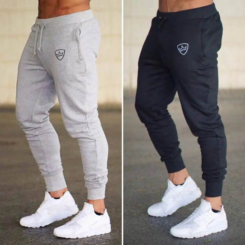 Shield Print Men's Jogging Pants - Breathable, Casual Sweatpants for All Seasons - Buy Center US