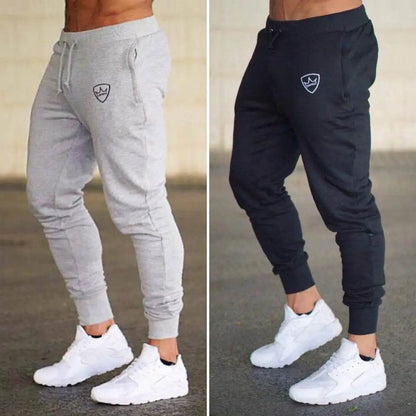 Shield Print Men's Jogging Pants - Breathable, Casual Sweatpants for All Seasons - Buy Center US
