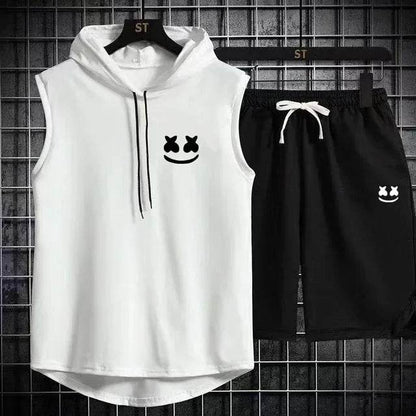 Summer Men's Two Piece Set - Casual T-Shirt & Shorts Tracksuit - Buy Center US