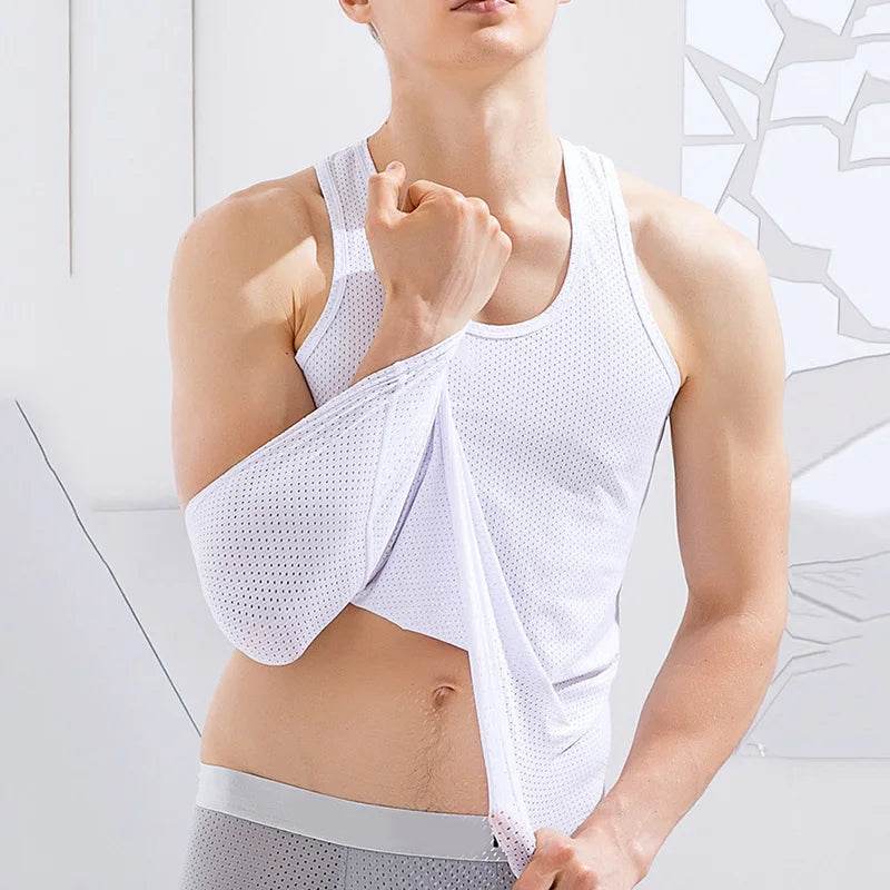 2024 Men's Summer Mesh Tank Tops - Quick-Drying & Breathable Vest - Buy Center US
