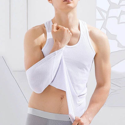 2024 Men's Summer Mesh Tank Tops - Quick-Drying & Breathable Vest - Buy Center US