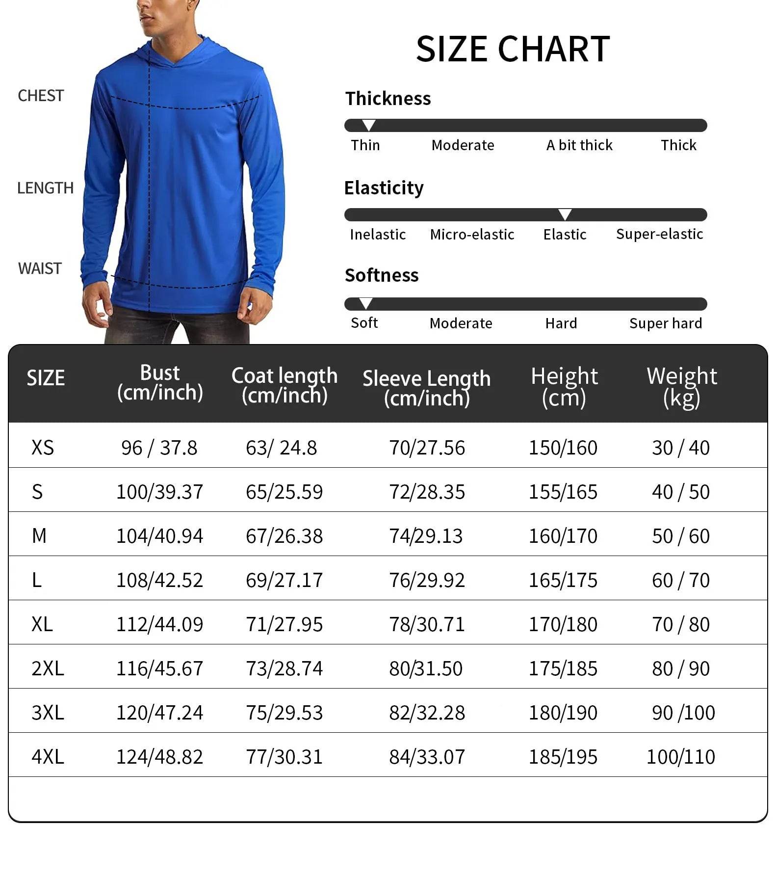 2025 Men's UPF 50+ Sun Protection Hoodie - Quick Dry & Breathable Shirt - Buy Center US
