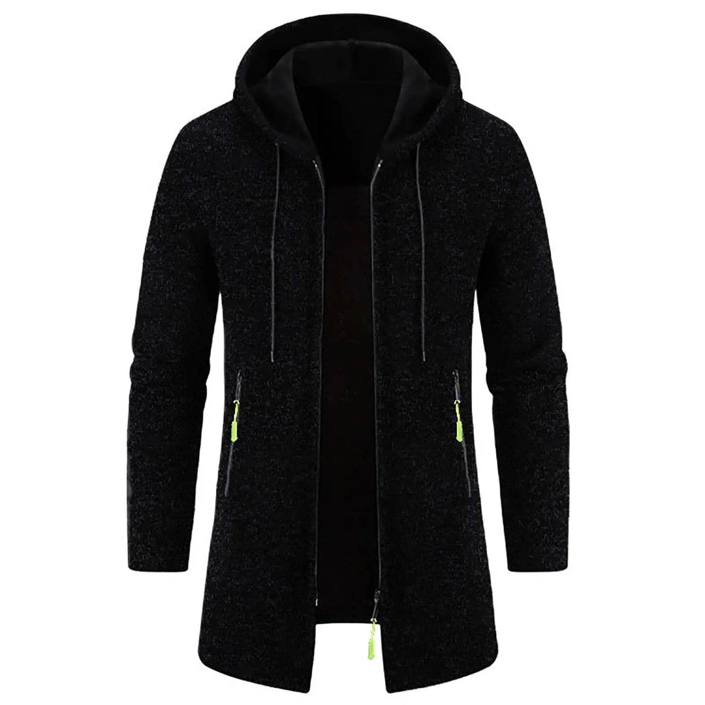 WHooHoo Men's Thin Fleece Jacket - Hooded, Casual Autumn Outerwear - Buy Center US